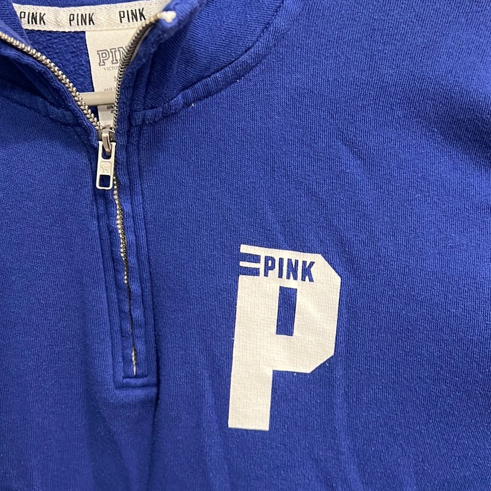 Blue Quarter Zip Sweatshirt